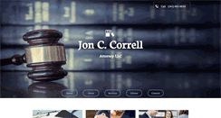 Desktop Screenshot of joncorrellattorney.com